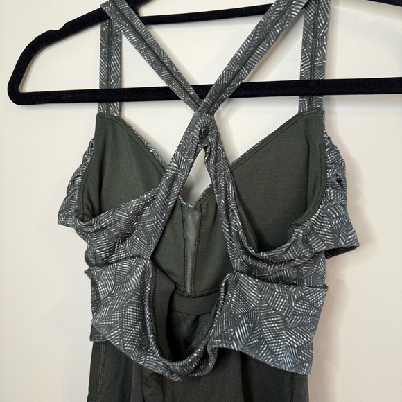 LULULEMON Wrap It Up Tank Jazzy White Gator Green 6 - Picture 9 of 10